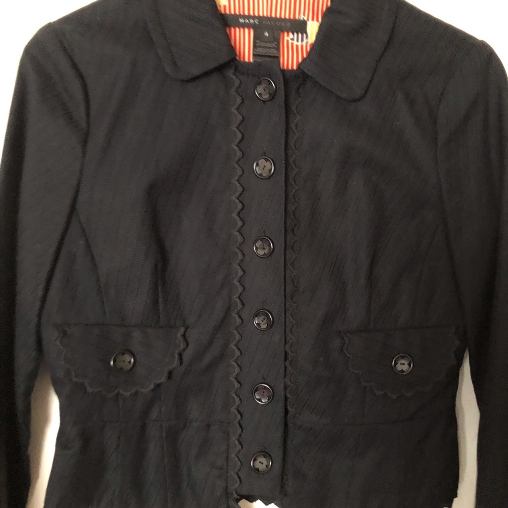 Marc Jacobs jacket coat top black size 4